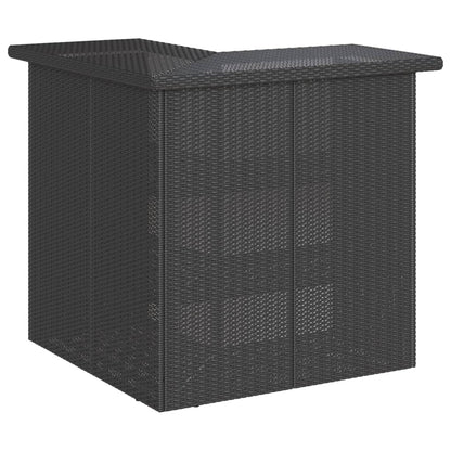5-Tlg. Gartenbar-Set Mit Kissen Poly Rattan