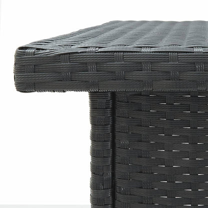 5-Tlg. Gartenbar-Set Mit Kissen Poly Rattan