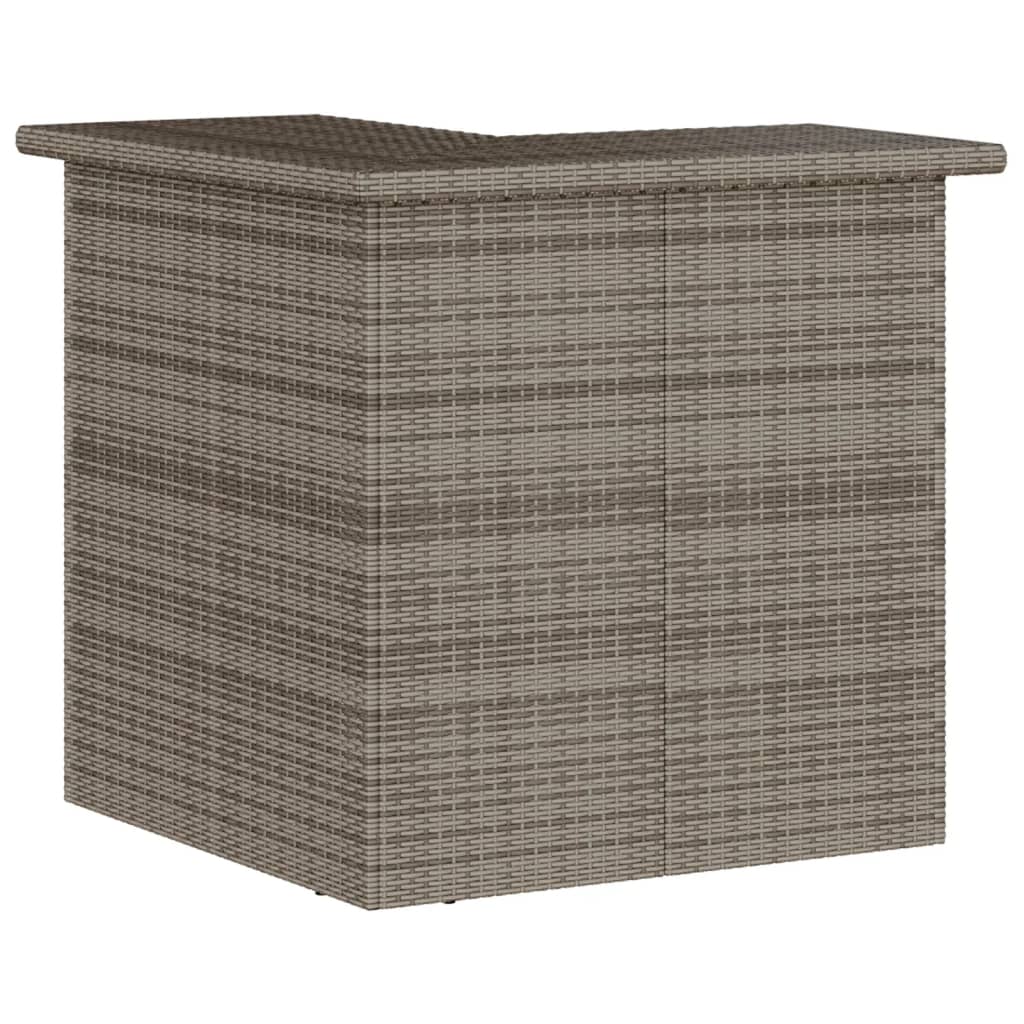5-Tlg. Gartenbar-Set Mit Kissen Poly Rattan