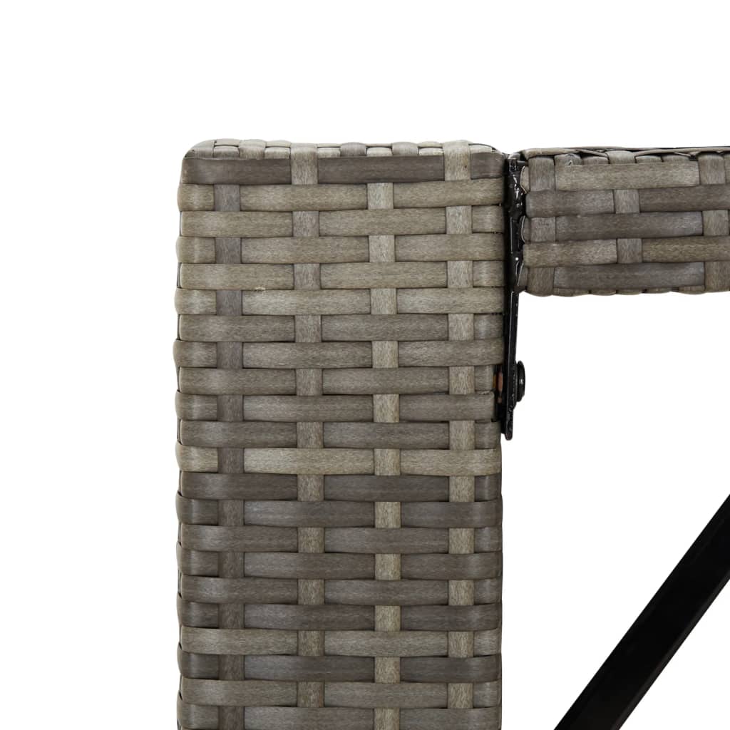 5-Tlg. Gartenbar-Set Mit Kissen Poly Rattan