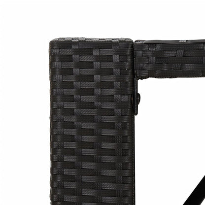 7-Tlg. Gartenbar-Set Mit Kissen Poly Rattan