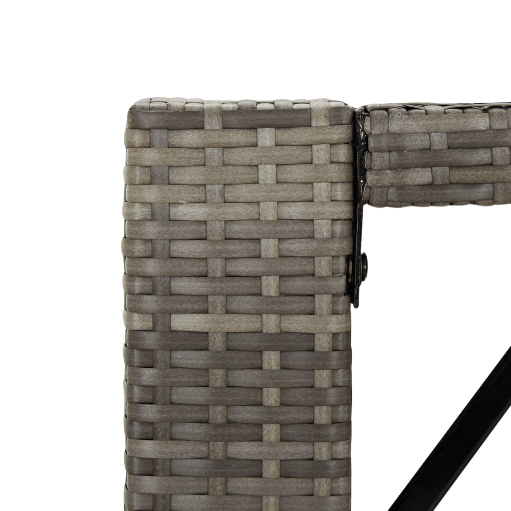7-Tlg. Gartenbar-Set Mit Kissen Poly Rattan