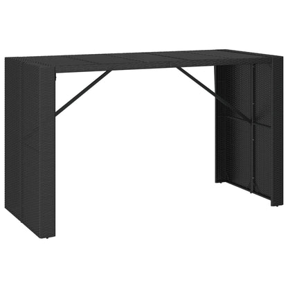 9-Tlg. Gartenbar-Set Mit Kissen Poly Rattan