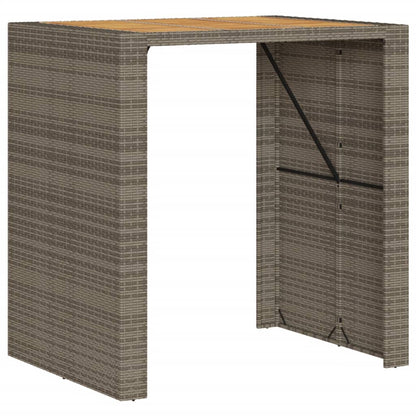 5-Tlg. Gartenbar-Set Mit Kissen Poly Rattan