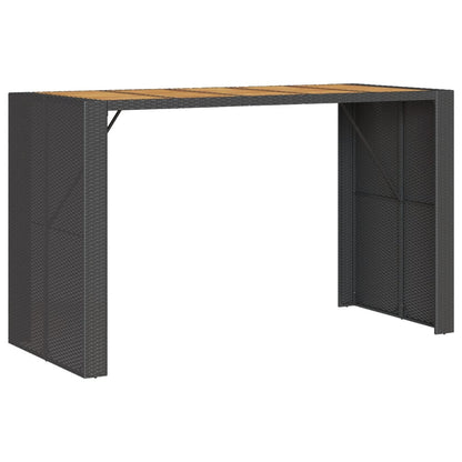 9-Tlg. Gartenbar-Set Mit Kissen Poly Rattan