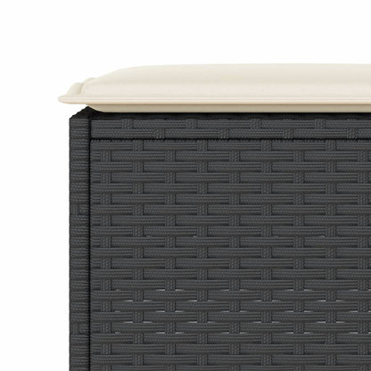 9-Tlg. Gartenbar-Set Mit Kissen Poly Rattan