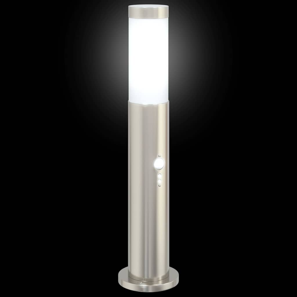Pollerleuchten Mit Sensor 3Er 50 Cm Edelstahl Ip44