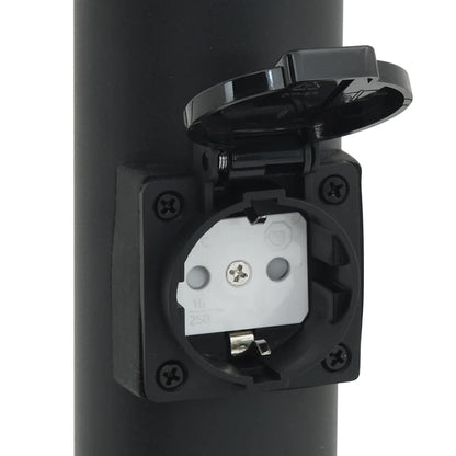 Pollerleuchten Mit Sensor&Steckdose 3Er 50 Cm Edelstahl Ip44
