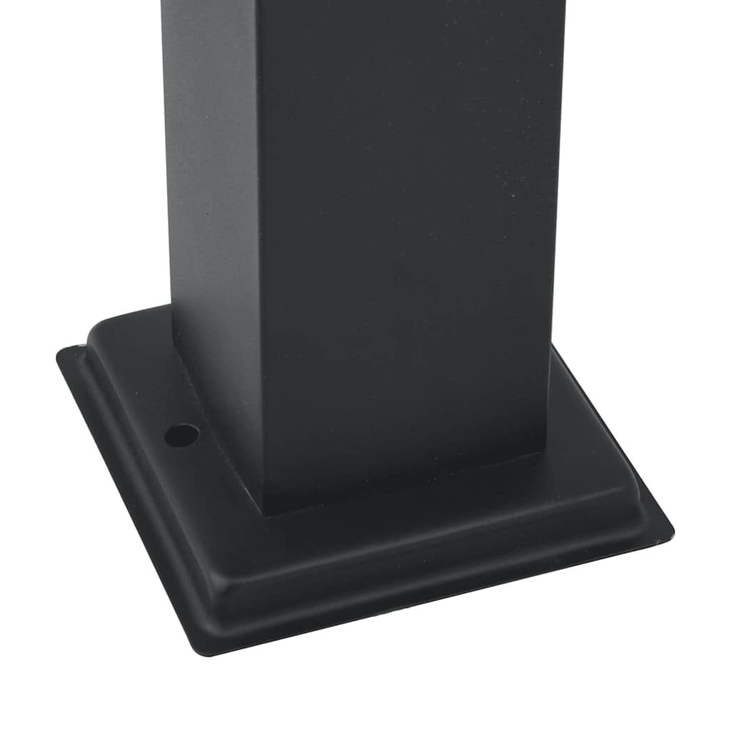 Pollerleuchten Mit Sensor 3 Stk. 110 Cm Schwarz Ip44