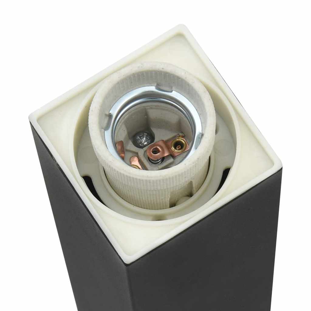 Pollerleuchten Mit Steckdose 3 Stk. 110 Cm Schwarz Ip44