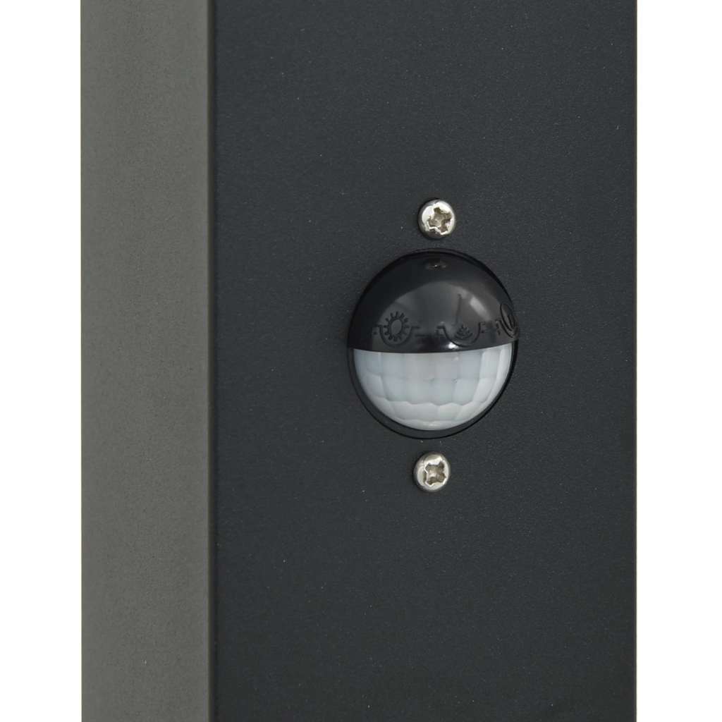 Pollerleuchten Mit Sensor&Steckdose 3 Stk. 80 Cm Schwarz Ip44