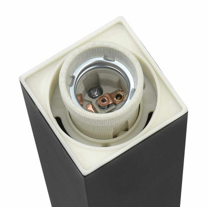 Pollerleuchten Mit Sensor&Steckdose 3 Stk. 80 Cm Schwarz Ip44