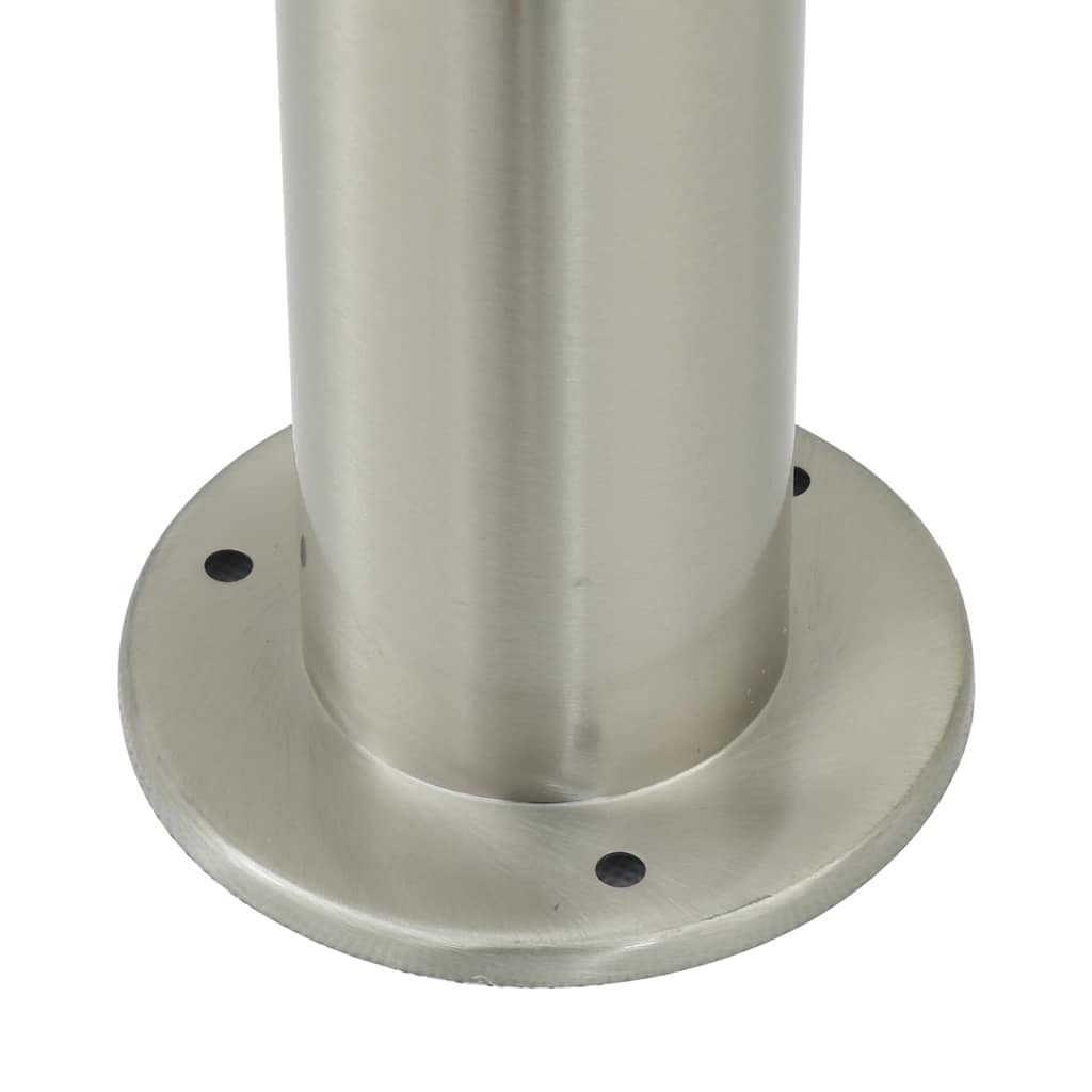 Pollerleuchten Mit Sensor&Steckdose 3 Stk. 80 Cm Edelstahl Ip44