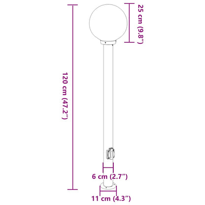 Pollerleuchten Mit Steckdose 3 Stk. 120 Cm Schwarz Ip44