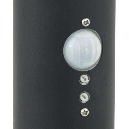 Pollerleuchten Mit Sensor&Steckdose 3 Stk. 80 Cm Schwarz Ip44