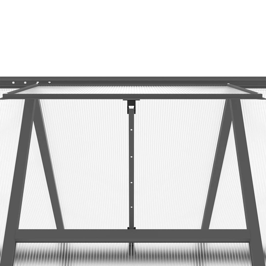 Gewächshaus Mit Fundamentrahmen 334X169X195 Cm Alu
