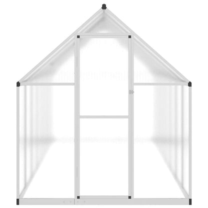 Gewächshaus Mit Fundamentrahmen 445X169X195Cm Aluminimum