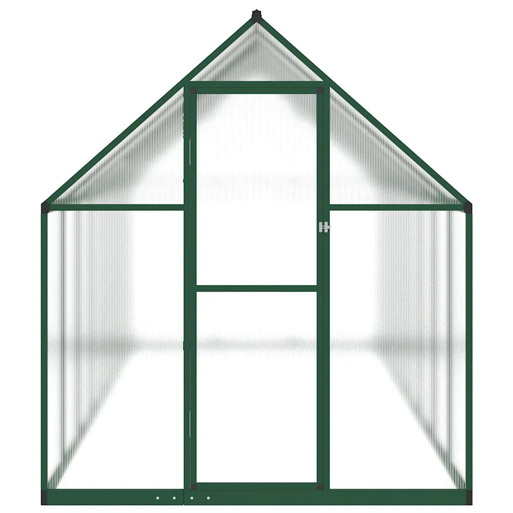 Gewächshaus Mit Fundamentrahmen 445X169X195 Cm Aluminimum