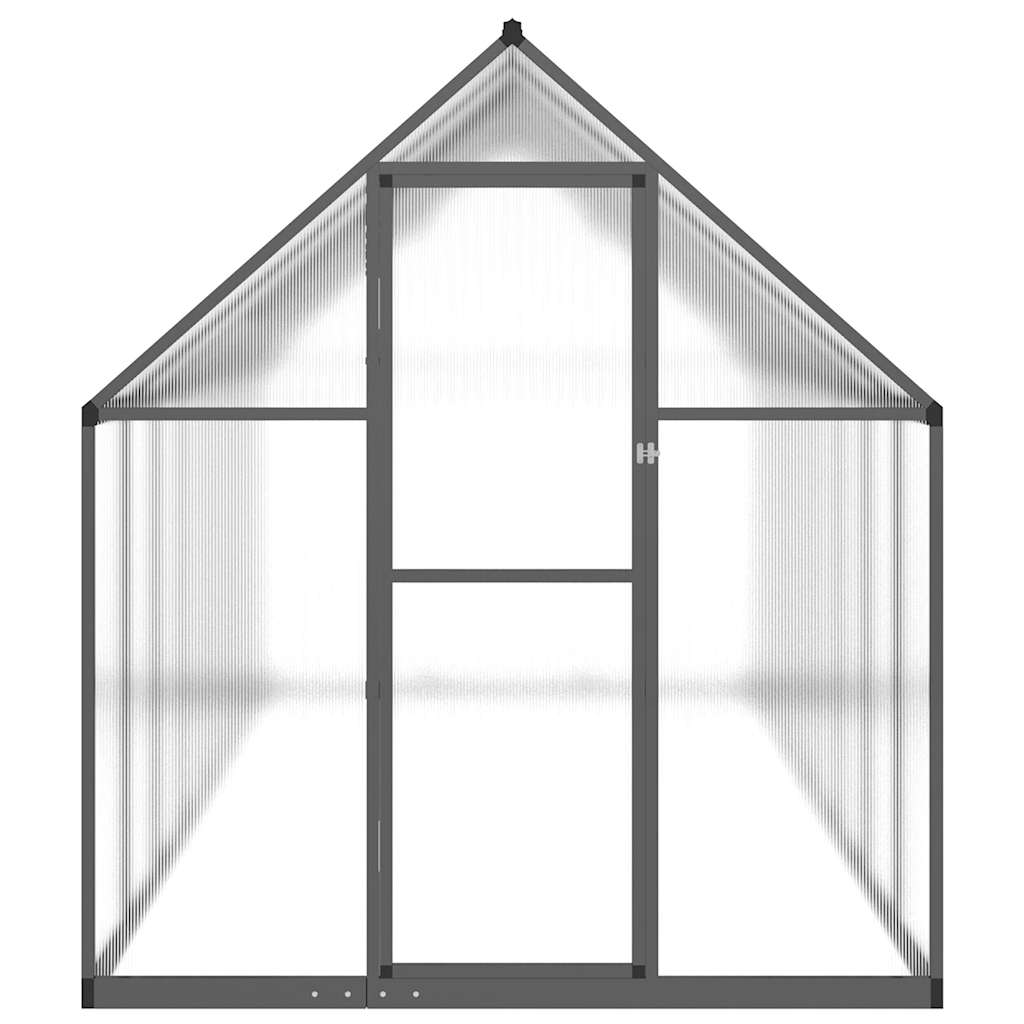Gewächshaus Mit Fundamentrahmen 445X169X195 Cm Alu