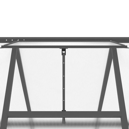 Gewächshaus Mit Fundamentrahmen 445X169X195 Cm Alu