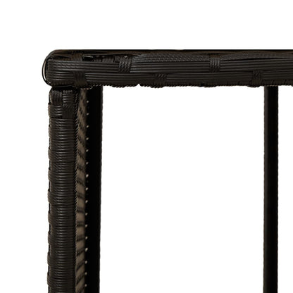 Whirlpool-Umrandung Poly-Rattan Und Massivholz Akazie