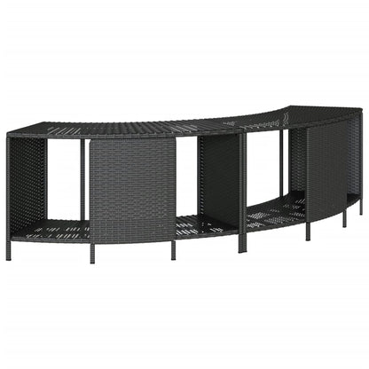 Whirlpool-Umrandung Poly-Rattan Und Massivholz Akazie