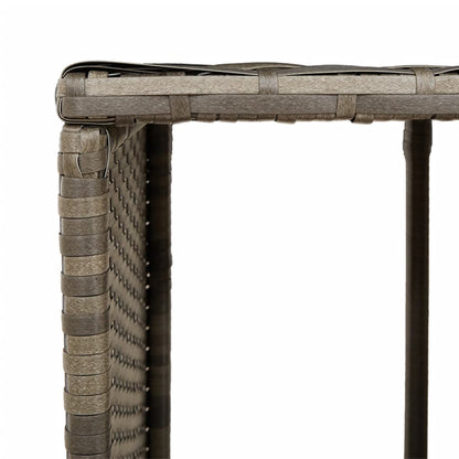Whirlpool-Umrandung Poly Rattan Und Massivholz Akazie