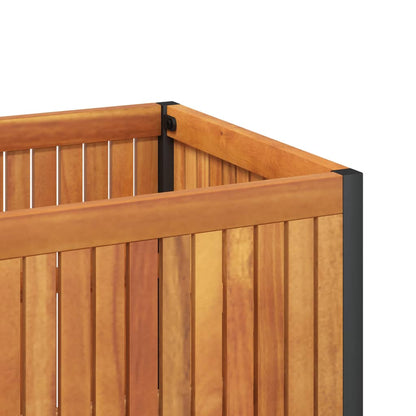 Pflanzkübel 80X30X27,5 Cm Massivholz Akazie Und Stahl