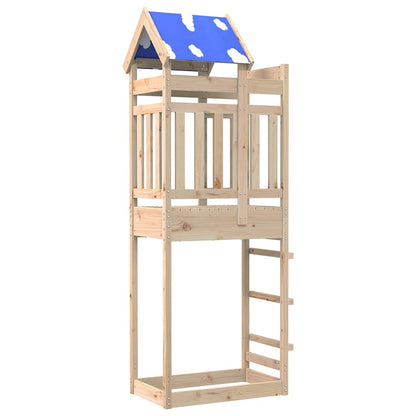 Spielturm 85X52,5X239 Cm Massivholz Kiefer