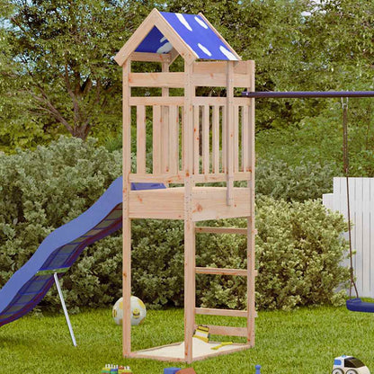 Spielturm 85X52,5X239 Cm Massivholz Kiefer