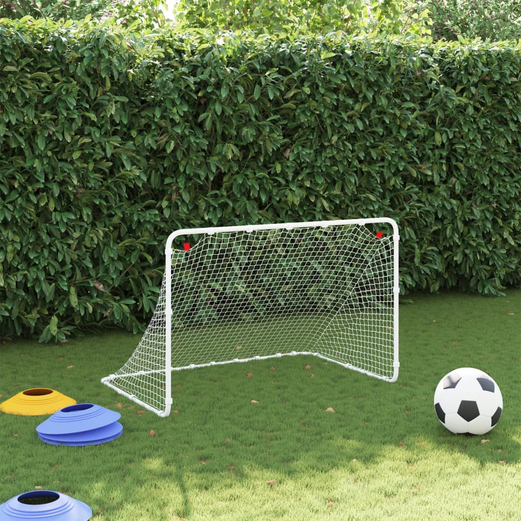 Fußballtor Weiß 122 X 81 X 81 Cm Stahl Rosa