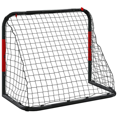 Fußballtor Mit Netz Rot Und Schwarz 90X48X71 Cm Stahl