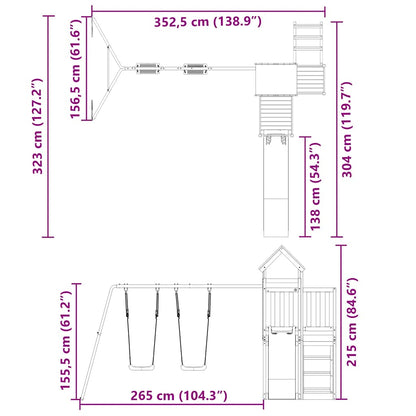 Spielturm Imprägniertes Kiefernholz