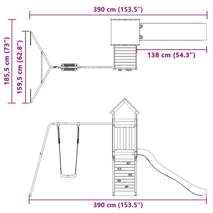 Spielturm Imprägniertes Kiefernholz