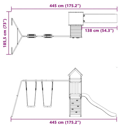 Spielturm Imprägniertes Kiefernholz