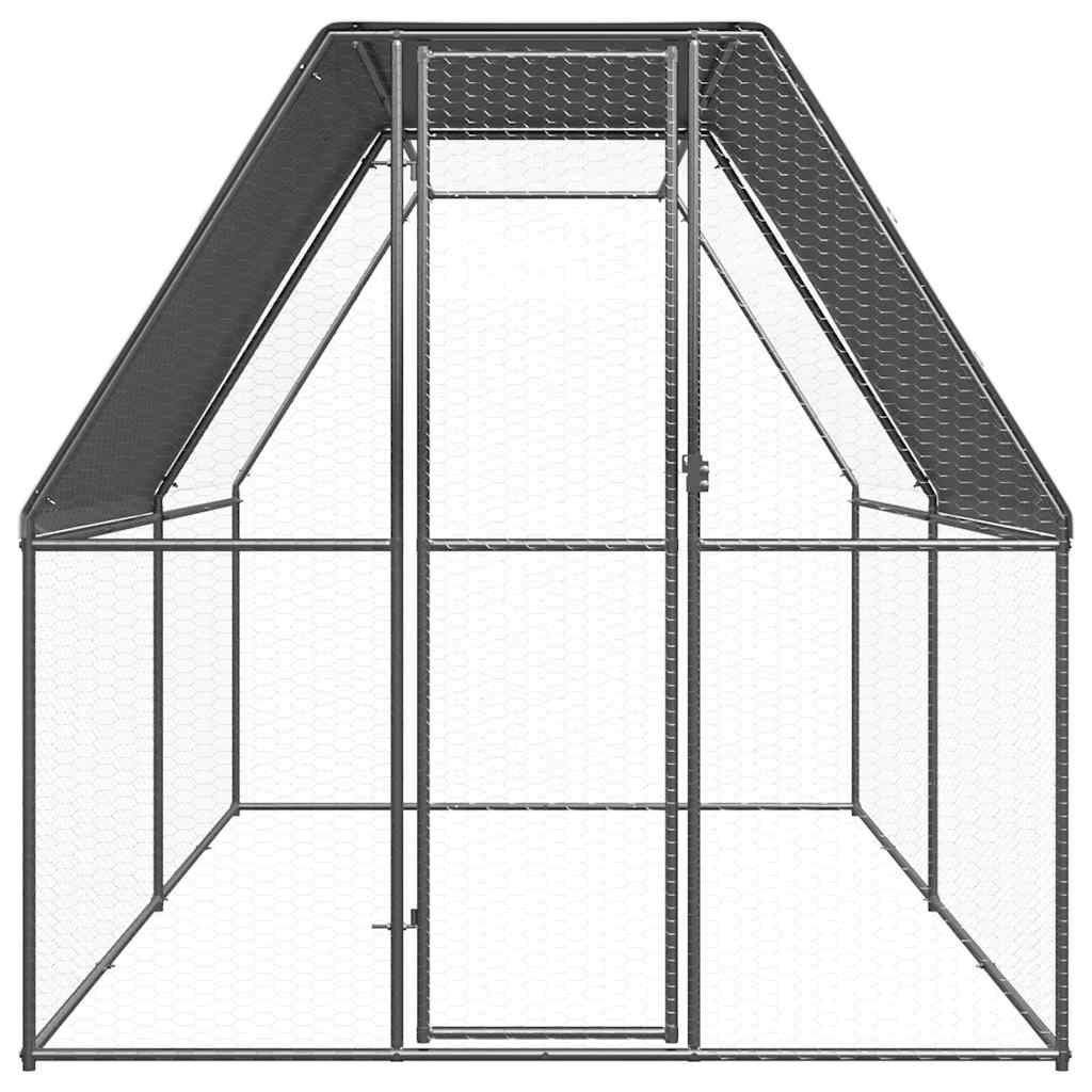 Hühnerkäfig 2X4X2 M Verzinkter Stahl