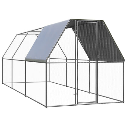 Outdoor-Hühnerkäfig 3X2X2 M Verzinkter Stahl