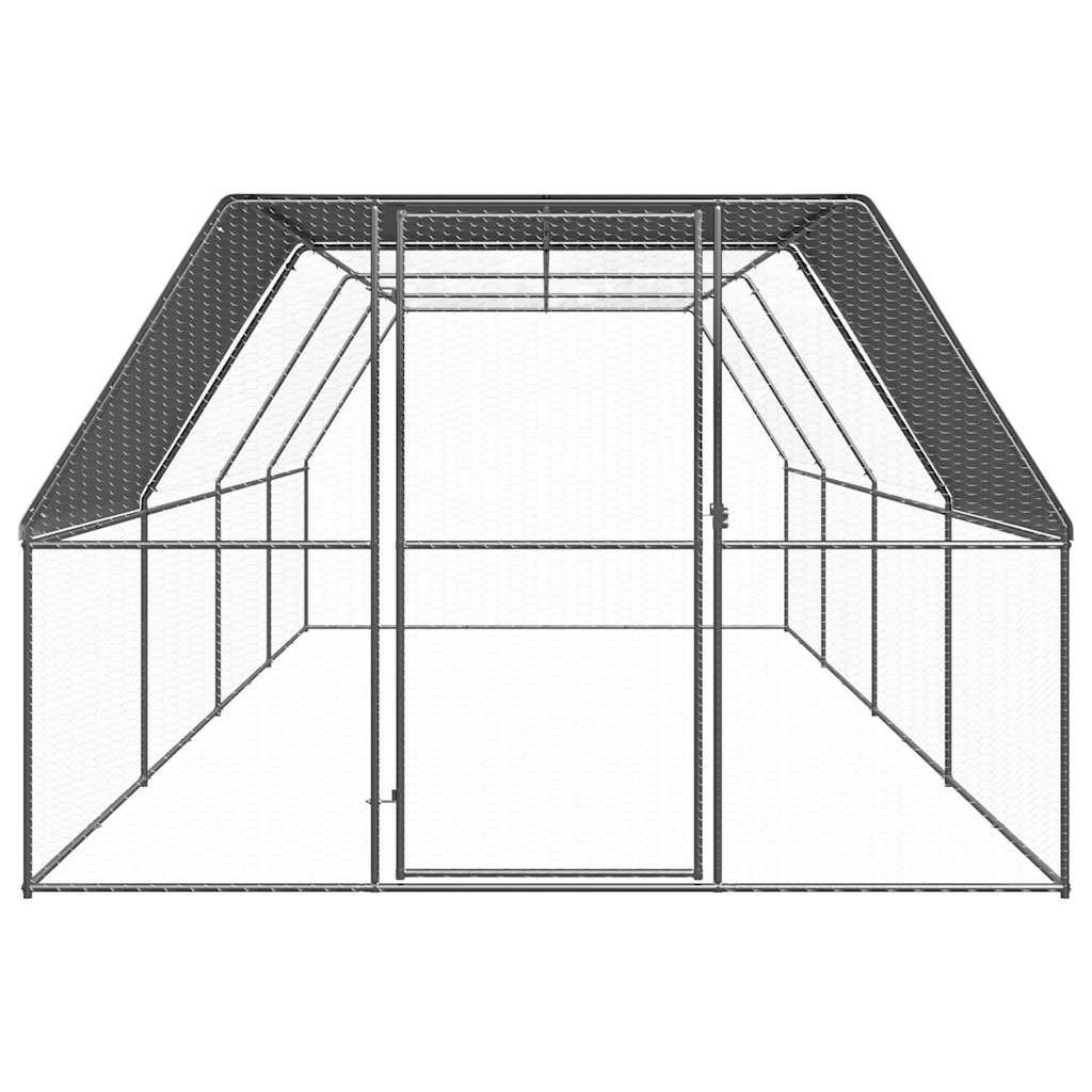 Hühnerkäfig 3X8X2 M Verzinkter Stahl