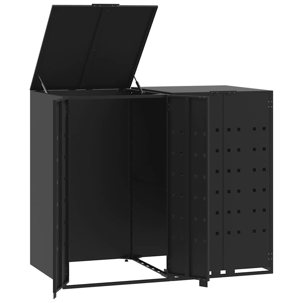 Mülltonnenbox Für 2 Tonnen 138X79X117 Cm Stahl