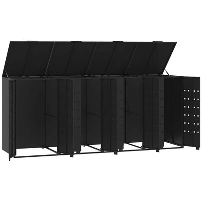 Mülltonnenbox Für 4 Tonnen 276X79X117 Cm Stahl