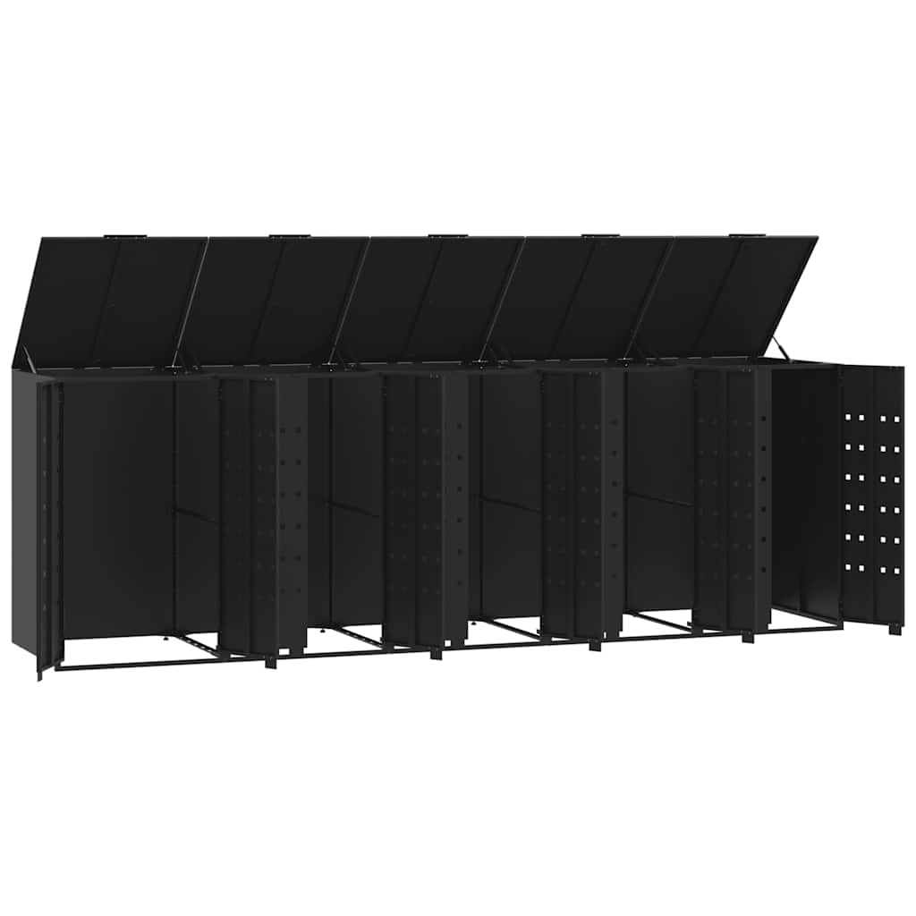 Mülltonnenbox Für 5 Tonnen 345X79X117 Cm Stahl