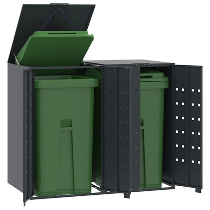 Mülltonnenbox Für 2 Tonnen 138X79X117 Cm Stahl