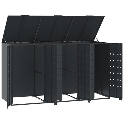 Mülltonnenbox Für 3 Tonnen 207X79X117 Cm Stahl