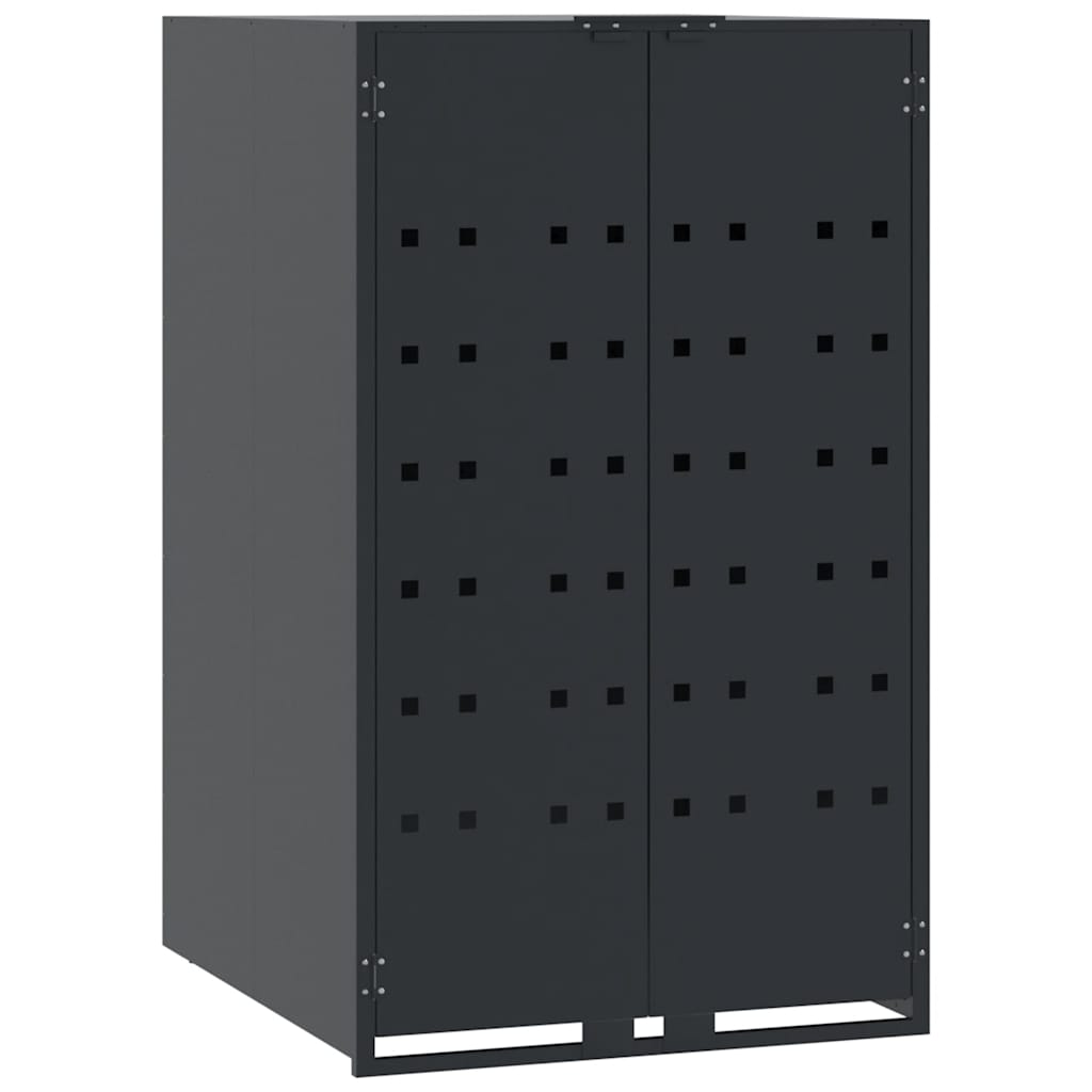 Mülltonnenbox Für 4 Tonnen 276X79X117 Cm Stahl