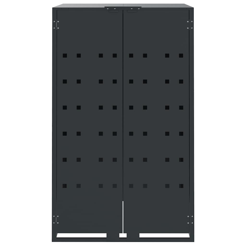 Mülltonnenbox Für 4 Tonnen 276X79X117 Cm Stahl
