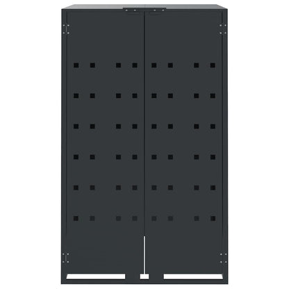 Mülltonnenbox Für 4 Tonnen 276X79X117 Cm Stahl