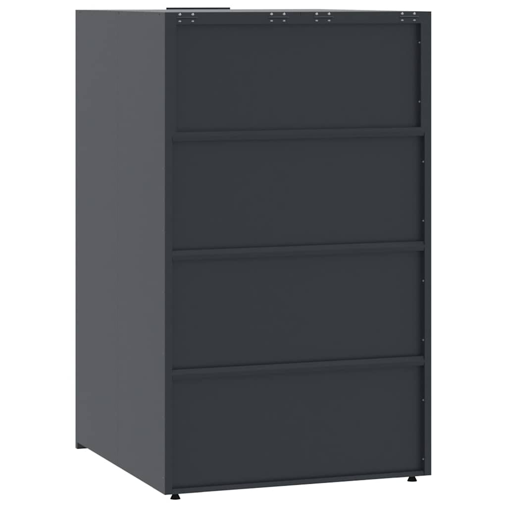 Mülltonnenbox Für 4 Tonnen 276X79X117 Cm Stahl