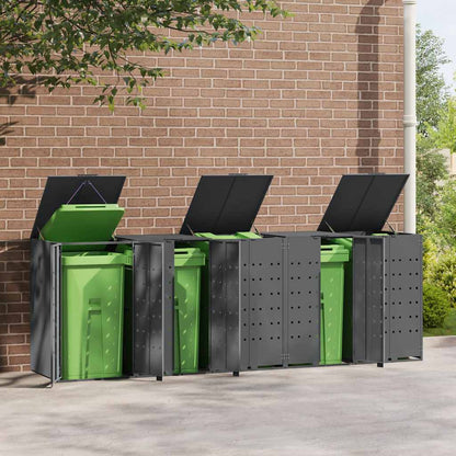 Mülltonnenbox Für 5 Tonnen 345X79X117 Cm Stahl