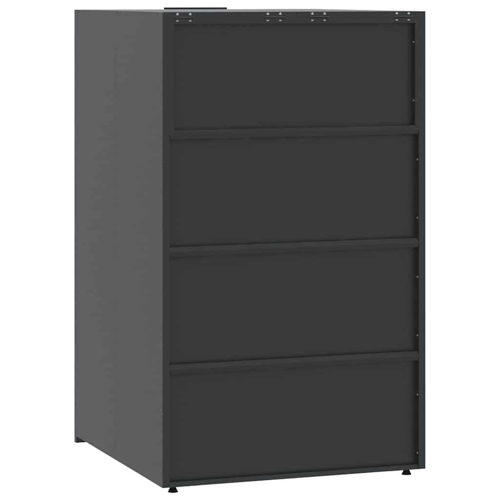 Mülltonnenbox Für 5 Tonnen 345X79X117 Cm Stahl