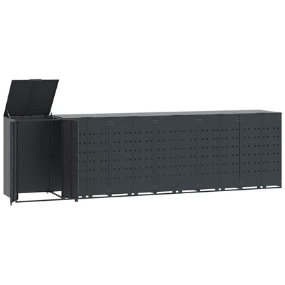Mülltonnenbox Für 6 Tonnen 414X79X117 Cm Stahl